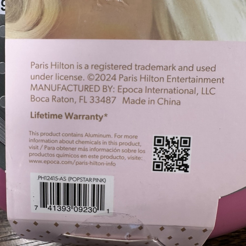 Paris Hilton 9.5" Ceramic Nonstick Fry Pan Pink Aluminum Induction Safe - Picture 6 of 7